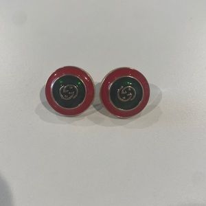 Vintage Gucci button earrings